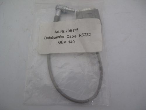 New Leica GEV 140 Data Transfer Cable 10 inch RS232 9 pin Lemo Art.Nr. 708175