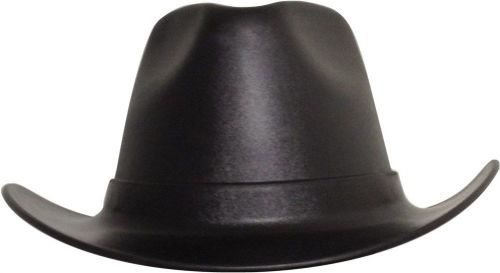 Occunomix vulcan series cowboy style hard hat w/ ratchet suspension - black for sale