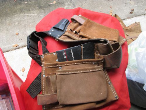 Craftsman heavy duty work apron split grain leather construction for sale