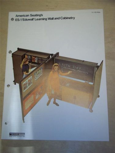 American Seating Brochure~ES/I Eduwall Learning Center Wall/Cabinets~Catalog