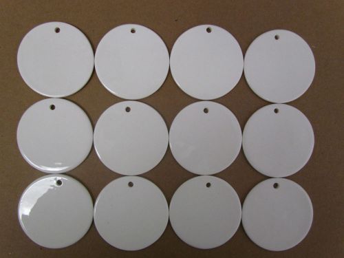 12 Dye Sublimation Blanks: Porcelain Ornament, Round