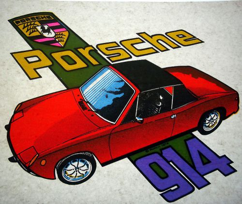 Porsche 914  Vintage 70&#039;s Roach T-Shirt transfer Iron on