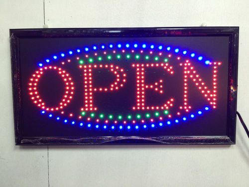 Open led sign 23&#034;x12&#034; with power on/off swicth and animation on/off switch for sale