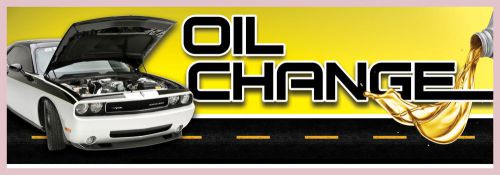 OIL CHANGE 3&#039;x8&#039; Vinyl Banner - N