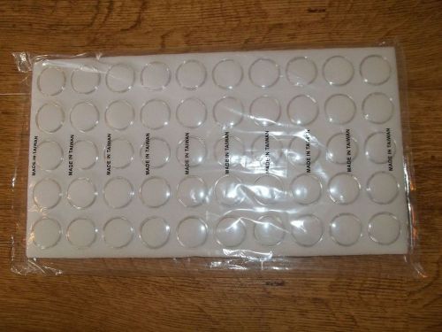 NEW 50 ACRYLIC GEM JARS WITH WHITE FOAM IN A GEMSTONE STORAGE DISPLAY TRAY LINER