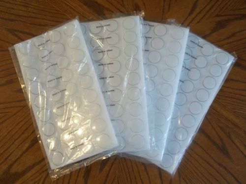 4 x new 36 clear gem jars with white foam in gemstone storage display tray liner for sale