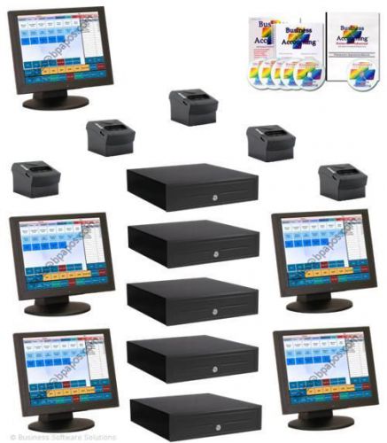 New 5 Station Restaurant Hardware &amp; Software Bundle