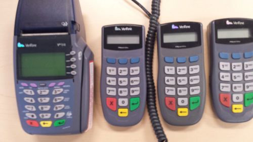 Used Verifone VX510 Terminal + 3 Verifone 1000SE pinpads