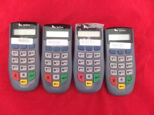 Lot of 4 one verifone pinpad 1000se ms/duk/2ds std for sale