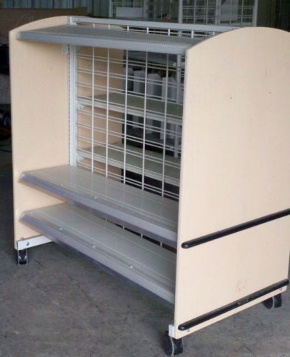 STORE ROLLING SHELVING - GONDOLA ADJUSTABLE W/GRIDWALL