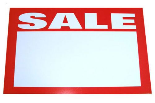 7&#034; X 11&#034; Pre-Printed &#034;Sale&#034; Sign - 25 Pieces