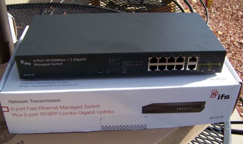 UTC INTERLOGIX IFS FAST ETHERNET MANAGED SWITCH GE-DS-82