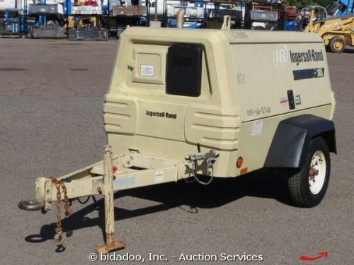 2005 ingersoll rand p185jd trailer mounted air compressor 185 cfm deere diesel for sale