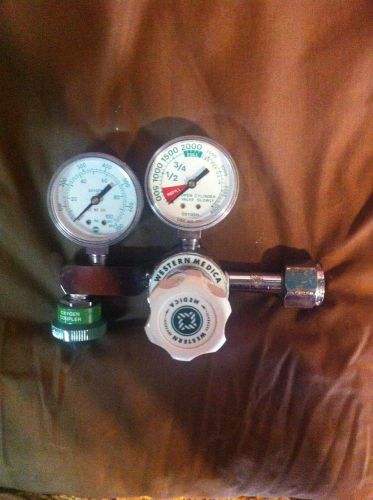 Western Medica Oxygen Compressed Gas Pressure Gauge Regulator M1-540-PG