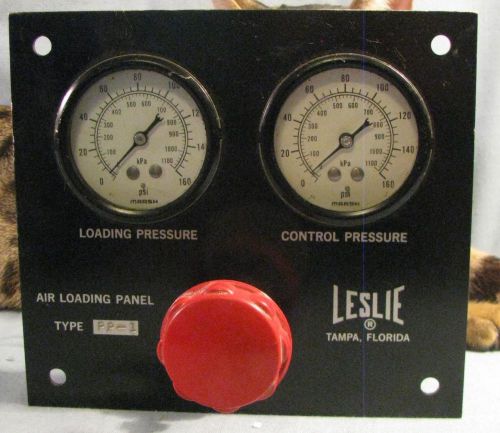 Leslie air loading panel airmate pressure regulator pp-1 range 30-150 class ap-2 for sale