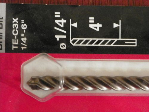 2!!!! NEW HILTI TE-C3X 1/4&#034; x 6&#034; CONCRETE DRILL BIT