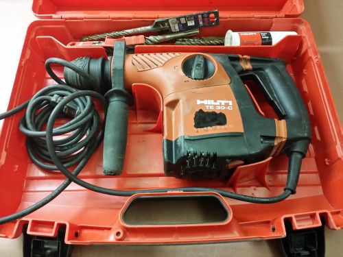 Hilti Combi Hammer Drill - TE 30-C AVR Good Condition In Case