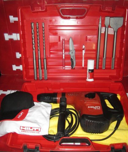 HILTI TE 50 HAMMER DRILL,FREE BITS &amp; CHISELS, MINT COND,L@@K, FAST SHIPPING