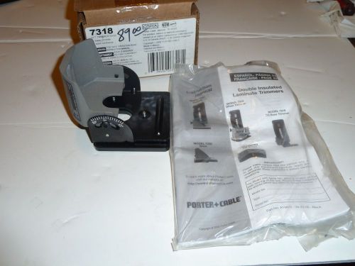 PORTER  CABLE  7318  TILT  TRIMMER  BASE  WITH  INSTRUCTION  MANUAL  NEW