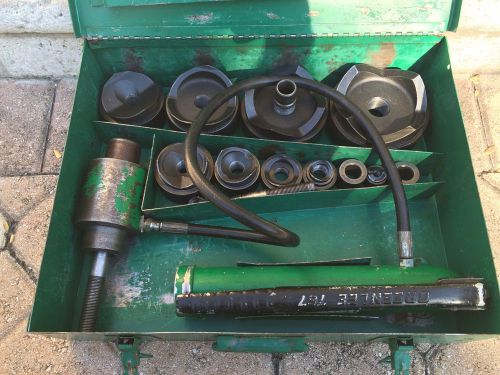 Greenlee 7310sb 1/2&#034; through 4&#034; slug-buster ram and hand pump hydraulic for sale