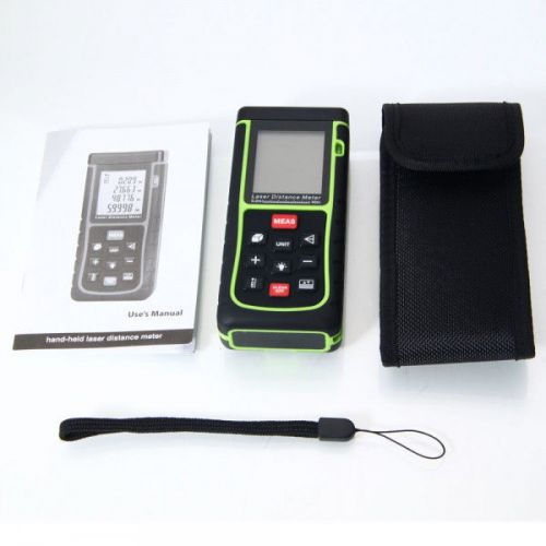 Laser Distance Meter with Bubble Level Range Finder Tape Measure 40M(130 ft)