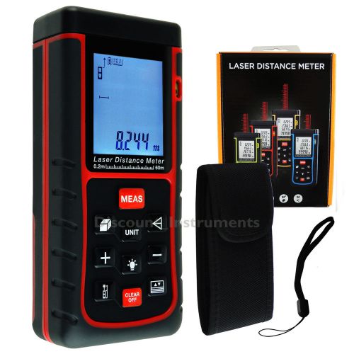 Handheld Laser Pointer Distance 60m Range Meter Length Area Volume Meter Generic