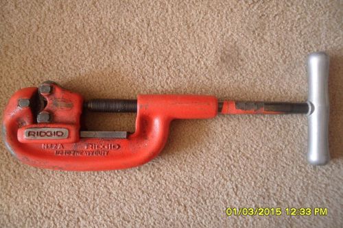 RIDGID No. 2 A 1-2 PIPE CUTTER Tool Rigid,  Ridge Tool Co., 1/8 - 2 Heavy Duty