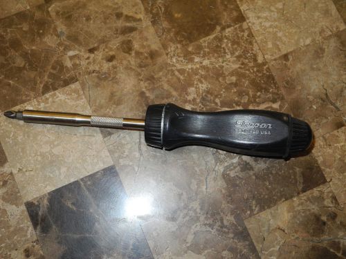 SNAP-ON TOOLS RATCHETING BIT SCREWDRIVER BLACK HANDLE