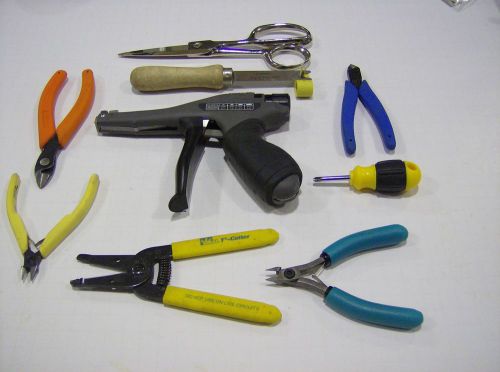 Panduit gts zip tie wrap cable gun xuron excelta lindstrom wiss wire cutters for sale