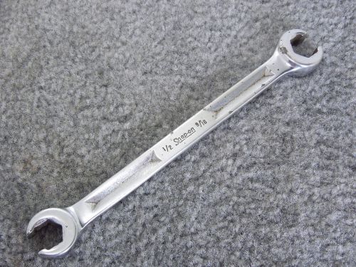 Wrench, flare nut, double end, snap-on #rxh1618s, 1/2-9/16in., 6-point for sale