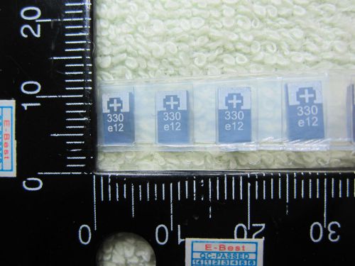 10pcs New 7*4*1.8 2.5V 330UF 2.5V330UF SMD Tantalum Capacitor OE128 OE907