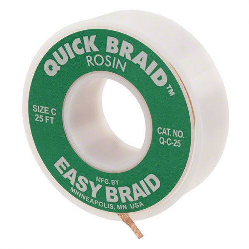 Quick braid desoldering wick 25&#039; roll  q-c-25 for sale