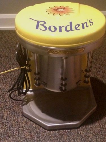 Vintage Borden&#039;s Counter Top Malt Milkshake Machine Multimixer Elsie The Cow