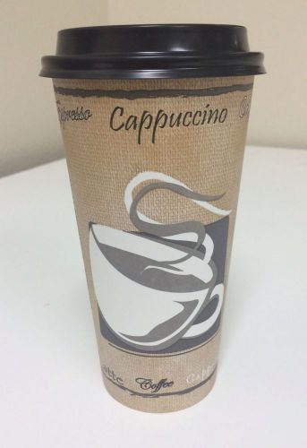 20oz Disposable Generic Paper Hot Cup - 100pcs.