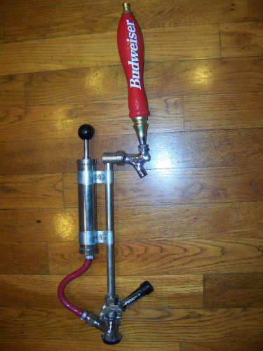 Premium Banner Keg Pump Tap - Budweiser Handle