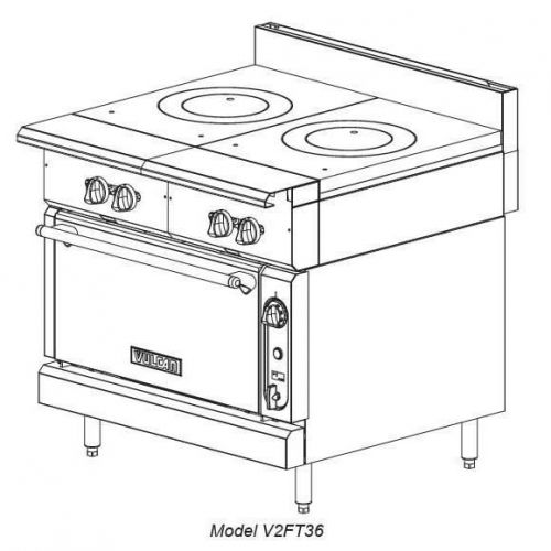 Vulcan V2FT36 V Series Heavy Duty Range