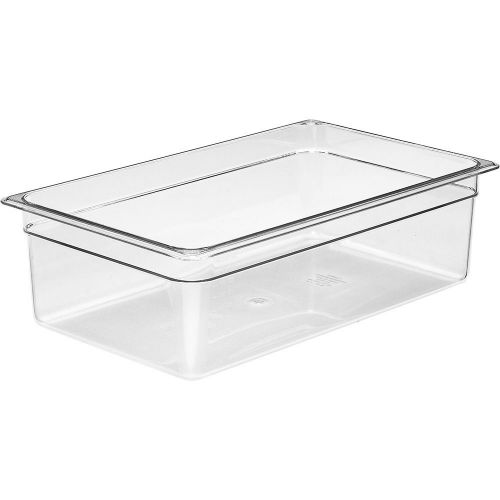 CAMBRO 1/1 GN FOOD PAN, 6&#034; DEEP, 6PK CLEAR 16CW-135