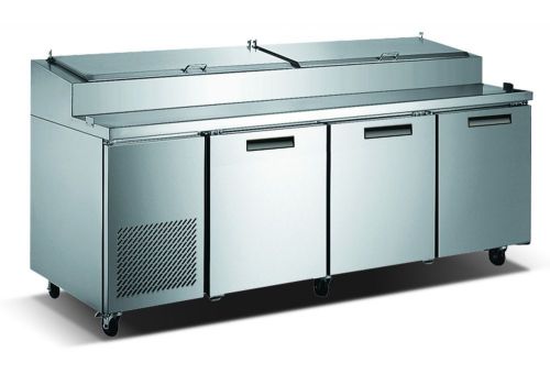 Metalfrio picl3-92-12 3 door pizza prep table cooler 92&#034;w for sale