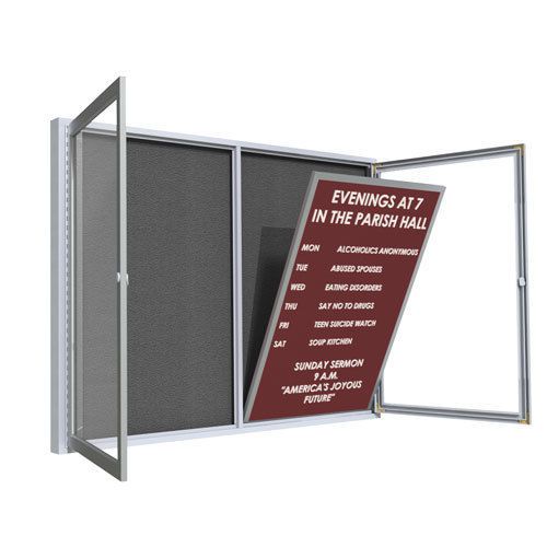 Ghent 24&#034;x18&#034; Vinyl Letterboard Insert w/Satin Alum. Frame - Burgundy Free Ship