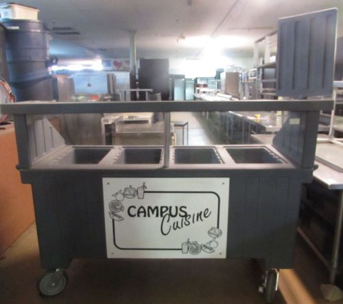 Cambro  CVC72158  Camcruiser Vending cart  with 4 wells