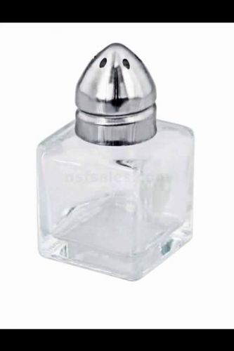 48pcs Mini Cube Salt &amp; Pepper Shaker Stainless Steel Top 1/2 OZ