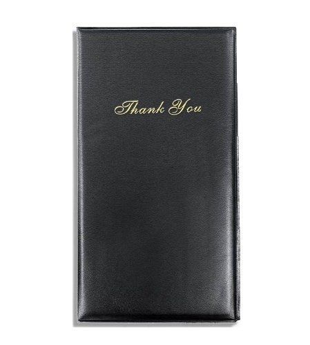 20 Black Guest Check Waiter Credit Card Holder Cash Folder Restaurant Bar Server