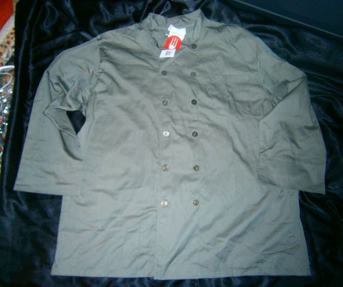 Chef works basic colored chef coat olive  size 3xl nwt for sale
