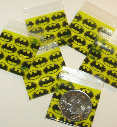 200 Batman Baggies 1 x 1&#034; Mini Ziplock Bags 1010