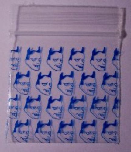 Printed Mini-ZipLock - Zip Lock Bags/Baggies -600 Bags-1 1/4&#034;w X 3/4&#034;h?? Blue De