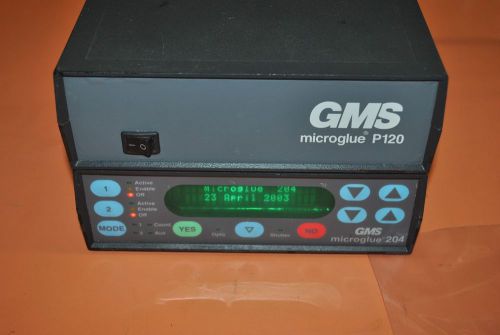 G M S GMS MICROGLUE 204 CONTROL P120 POWER SUPPLY AND ENCODER