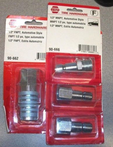 Quick connect air fittings - 1/2&#034; - automotive - 4 pc. assortment for sale