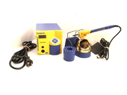 HAKKO FM-202 Soldering Station bundle FM-2027, 599B-02, B2756, FH200-01 w/ 1 Tip