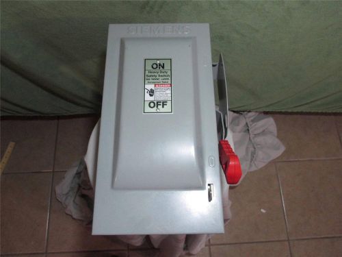 Siemens HF321N Heavy Duty Safety Switch Disconnect 30 Amp 240 Volt AC 250 VDC