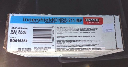 LINCOLN ELECTRIC Welding Wire, ED016354, .035, Innershield NR-211-MP, 10 lb.